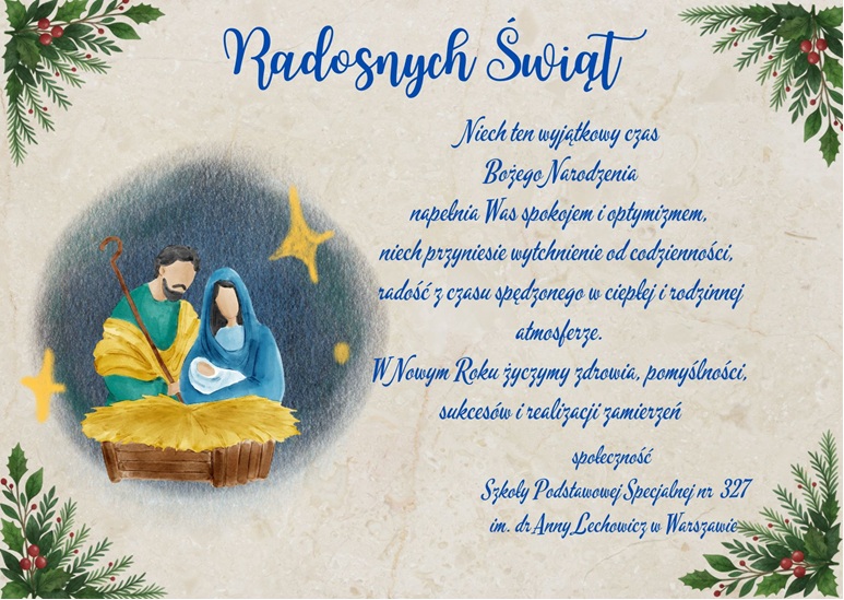 Życzenia świąteczne i noworoczne