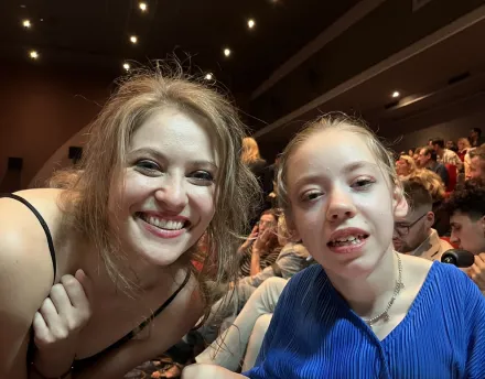 Zuzia z Joanną Drabik filmową Łucką