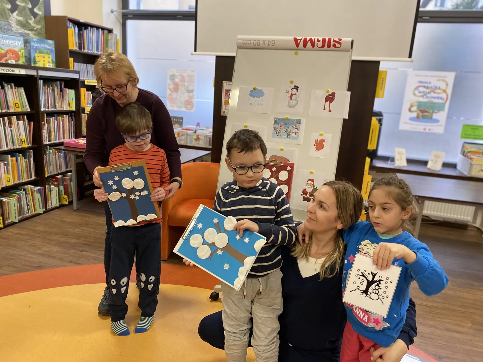 Zimowe spotkanie w Bibliotece